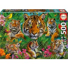 Educa - Tiger Jungle | Yetişkinler Için 500 Parça Yapboz. Ölçüler: 48 cm x 34 Cm. 11 Yaşında (19902)