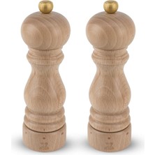 Peugeot 2/23386 Paris Karabiber ve Tuz Değirmeni Ahşap, Doğal, 5,7 x 5,7 x 18 cm