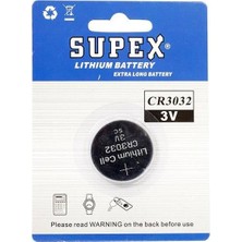 Supex CR3032 3 Volt Lityum Pil Tekli