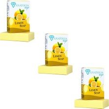 Anatolia Soap Limon Sabunu C Vitamini Etkili Aydınlatıcı Arındırıcı Ferahlatıcı Doğal El Yapımı Sabu