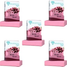 Anatolia Soap Gül Sabunu Gül Yaprağı Özlü Aromaterapi Nemlendirici Cilt Besleyici Arındırıcı Doğal S