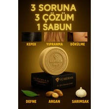Anatolia Soap Sumerian Defne Argan Sarımsak Sabunu ile Saç Dökülmelerine Son Verin.