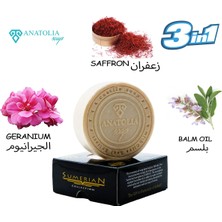 Anatolia Soap Safran Melisa Sardunya Sabunu Yaşlanma Karşıtı Canlandırıcı Aromaterapi