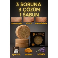 Anatolia Soap Eşek Sütü Sabunu Nemlendirici Leke ve Kırışıklık Karşıtı Hassas Cilt Besleyici