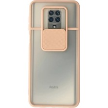 Svoria Store Xiaomi Redmi Note 9 Pro Kılıf Palm Buzlu Kamera Sürgülü Silikon - Pembe