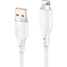 Svoria Store Konfulon DC64 USB To Lightning 1m 3.0A Hızlı Şarj Kablo - Beyaz