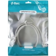 Ttec 0.3metre Cat6 Utp  KBL-PTCH-30CMG Gri Patch Kablo