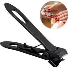Svoria Store SN-29305 Profesyonel Ergonomik El Tırnak Makası 70MM Paslanmaz Çelik Siyah Mat Renk