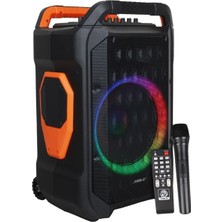 Svoria Store Shile Sl-10 120 Watt Taşınabilir Seyyar Amfi Hoparlör Kablosuz 1 El + 1 Yaka Mikrofonlu Kumandal�