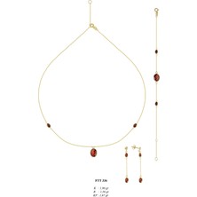 Bolek Jewellery Ruby Tasli 14 Ayar Set