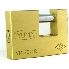 Pileli Store Yuma Kayar Milli Pirinç Asma Kilit 68 mm - Yeni Tip
