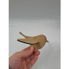 Mu Art Ahşap Sevimli Kuş No5 Ahşap Boyama Okul Dıy Etkinlik Aktivite Sanat 13 cm