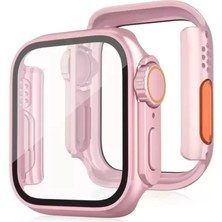 Naturion Newface Apple Watch 44MM Watch 49MM Kasa Dönüştürücü ve Ekran Koruyucu - Rose Gold