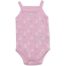 Hellobaby Kız Bebek Body Çıtçıtlı Bisiklet Yaka Ip Askılı