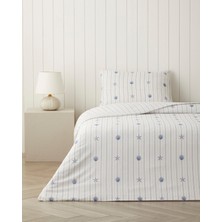 English Home Glow Shell Kolay Ütülenir Tek Kişilik Nevresim Seti 160X220 cm Açık Mavi