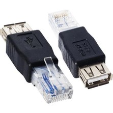 OEM Powermaster Rj 45 Erkek USB A Dişi Ethernet Çevirici Jack