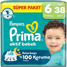 Prima Aktif Bebek 6 Beden, 38 Adet