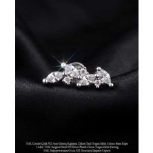 Begonia Accessories 316L Cerrahi Çelik Paslanmaz Kararmaz Alerji Yapmaz Zirkon Taşlı Figürlü Unisex Tragus Helix Küpe Piercing GC210-3