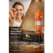 1 mm Süper Mikro Ince Hss Kobalt Mikro Matkap Ucu Seti (10'lu) 723194