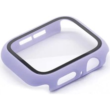 Sepetopia Apple Watch 38MM Camlı Kasa Ekran Koruyucu - Lila
