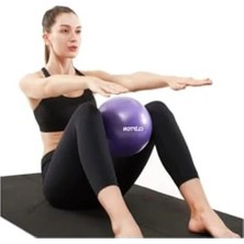 Die Grup Mor Renkli 25 cm Pilates Topu, Egzersiz Için Uygun Tek Ebat