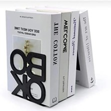 Die Grup 4'lü Set Siyah Desenli Kitap Desteği, Dekoratif ve Fonksiyonel