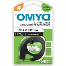 Die Grup 12MM x 4mt Beyaz Kağıt Şerit - Etiketleme Için Uygun