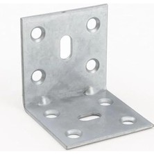 Die Grup Metal L Demir 40X40X40 mm (50 Adet) Raf Dolap Mobilya Köşe Bağlantı Aparatı Duvar Sabitleme Seti