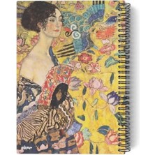 Die Grup 15 cm Boyutunda A5 Spiralli Defter, 100 Sayfa Çizgisiz, Sanat Temalı