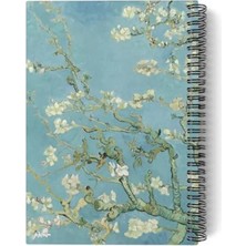 Die Grup A5 Spiralli Defter, Vincent Van Gogh Temalı, 100 Sayfa