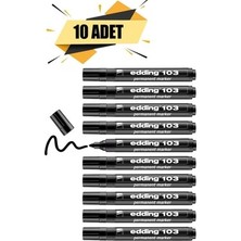EDDING103 Permanet Marker 10LUSİYAH
