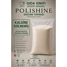 Polishine Diatom Toprağı / Tahtakurusu, Bit ve Parazit Tozu  Yürüyen Haşereler İçin/  Kalsine Edilmemiş 5kg 1 Mikron