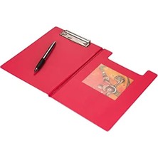 Die Grup Kapaklı A5 Pvc Dosya - 17,5X24 Cm, Kırmızı Renkli