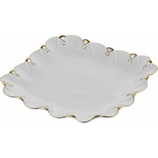 Roykıng Lalila Gold Kare Sunum Tabak 28 cm