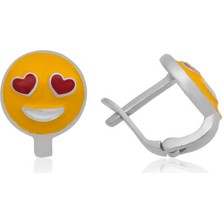 Hanno Telkari Gümüş Gözlü Emoji Çocuk Küpesi