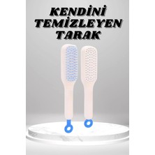 Mrt Teknik Silikon Yumuşak Sıkı Dişli Sihirli Geri Çekilebilir Tarak Kendini Temizleyen Saç Fırçası