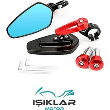 Hsb Yamaha Nmax 155 Motosiklet Gidon Ayna Kırmızı GA1010