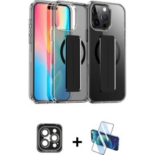 Pileli Store Pilelistore™ iPhone 15 Pro Max Kılıf Nova Işık Koleksiyonu - Siyah 3D Antistatik Seramik Nano Ekran Koruyucu + Pvd Metal Kamera Lens - Gı