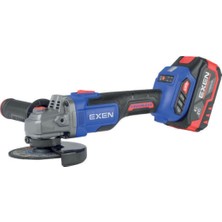 Exen En 454 Ats Kömürsüz Şarjlı Avuç Taşlama 21V 4.0 Ah 115MM
