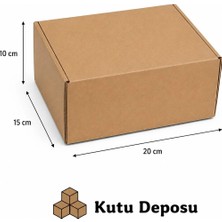 Kutu Deposu 15X20X10 cm E-Ticaret ve Kargo Kutusu (100 Adet)