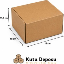Kutu Deposu 18X18X11,5 E-Ticaret ve Kargo Kutusu (50 Adet)