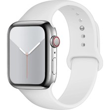 Ermer Apple Watch 11/10 42 mm Için ve Apple Watch 9/8/7/6/5/4/3/se/ultra Için 41/40/38 mm Silikon Kordon