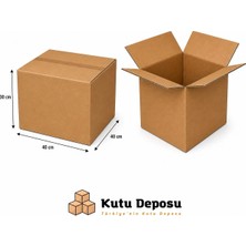 Kutu Deposu 40X40X30 cm E-Ticaret ve Kargo Kutusu (10 Adet)