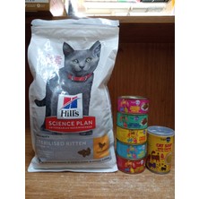 SY Science Plus Yavru Kedi Kısır Mama Tavuklu 1.5 Kg+5 Adet Karışık Aroma Püre Kedi Konserve+1 Adet Tavuklu Kedi Çorbası 135 ml