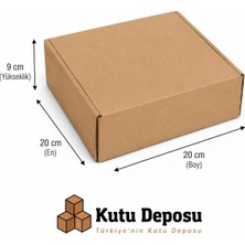 Kutu Deposu 20X20X9 cm E-Ticaret ve Kargo Kutusu (50 Adet)
