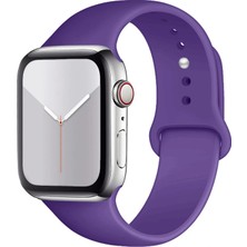 Ermer Apple Watch 11/10 42 mm Için ve Apple Watch 9/8/7/6/5/4/3/se/ultra Için 41/40/38 mm Silikon Kordon