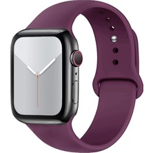 Ermer Apple Watch 11/10 42 mm Için ve Apple Watch 9/8/7/6/5/4/3/se/ultra Için 41/40/38 mm Silikon Kordon