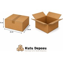 Kutu Deposu 26X26X15 cm E-Ticaret ve Kargo Kutusu (10 Adet)