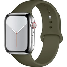 Ermer Apple Watch 11/10 42 mm Için ve Apple Watch 9/8/7/6/5/4/3/se/ultra Için 41/40/38 mm Silikon Kordon