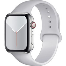 Ermer Apple Watch 11/10 42 mm Için ve Apple Watch 9/8/7/6/5/4/3/se/ultra Için 41/40/38 mm Silikon Kordon